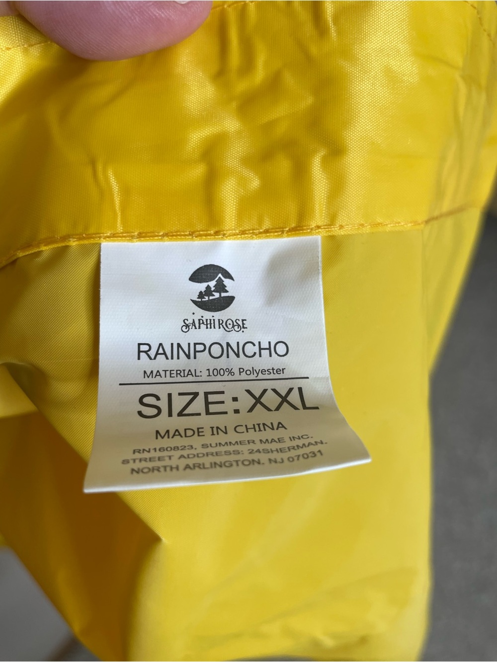 Men’s Long Hooded Safety Rain Coat - Picture 4 of 6